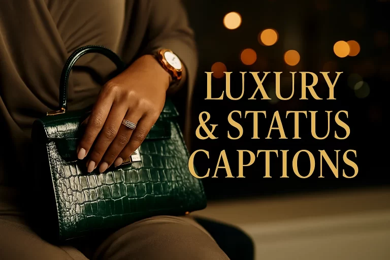Royal Captions for Luxury & Status