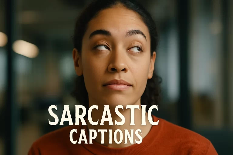 Best Sarcastic Captions for Instagram​