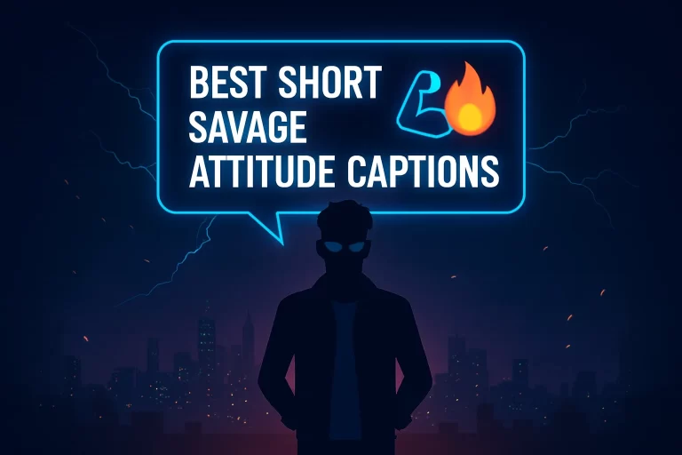 Best Short Savage Attitude Captions​