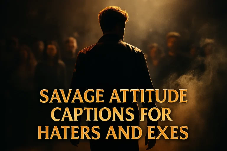 Savage Attitude Captions for Haters and Exes​