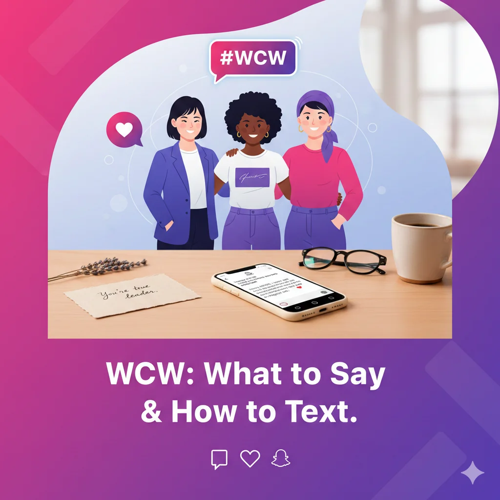 WCW: What to Say & How to Text WCW: What to Say & How to Text