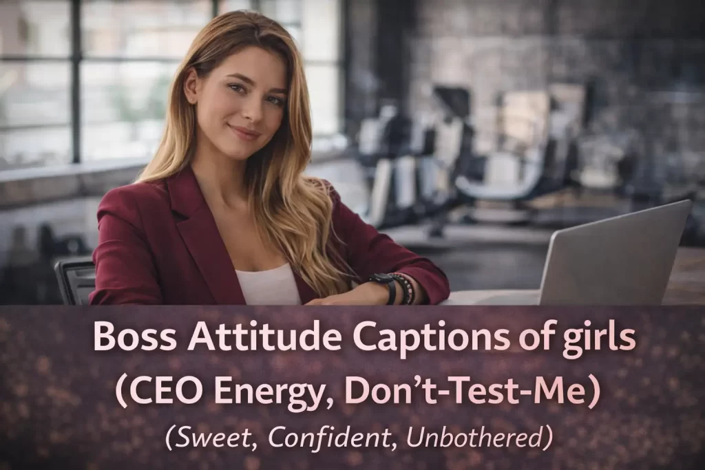 350+ Attitude Captions for Girls: Savage, Soft, CEO & Glow-Up Vibes Boss Attitude Captions of girls (CEO Energy, Hustle, Standards)