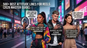 500+ best attitude lines for reels