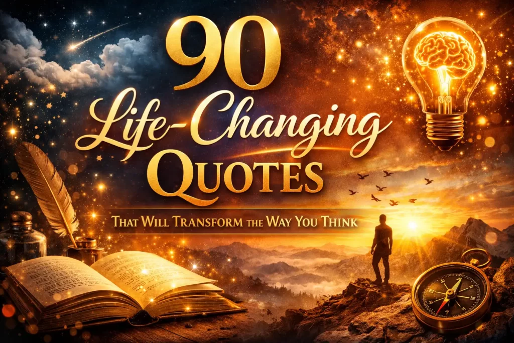 90 life changing quotes that will transform the way you think